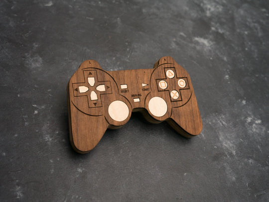 Wooden PS2 Bottle opener with magnets