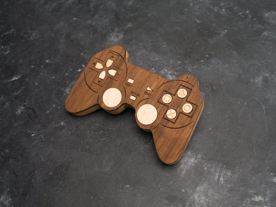 Wooden PS2 Bottle opener with magnets