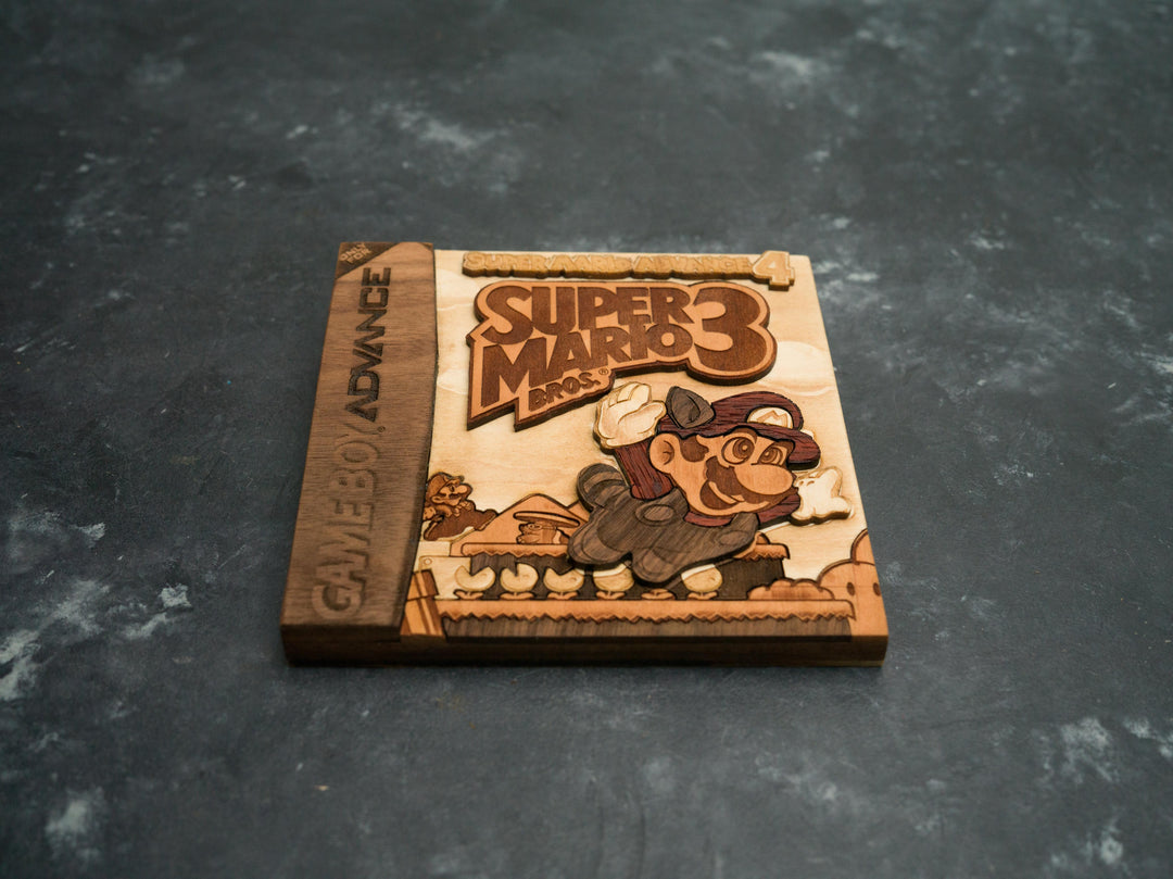 Wooden Super Mario Advance 4 for Gameboy Advance
