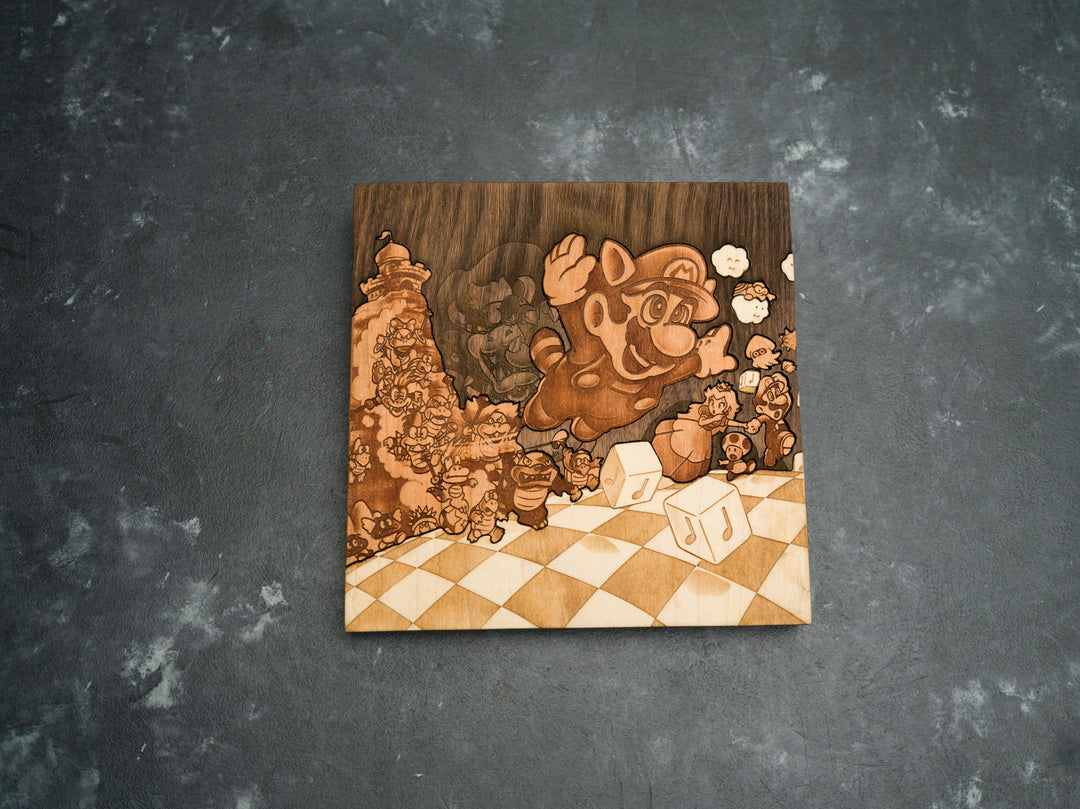 Wooden Super Mario Advance 4 for Gameboy Advance