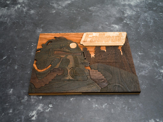 Wooden Fallout 1 PC Game Art Print