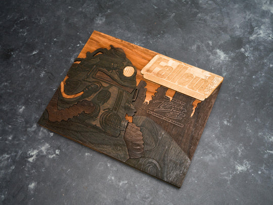 Wooden Fallout 1 PC Game Art Print