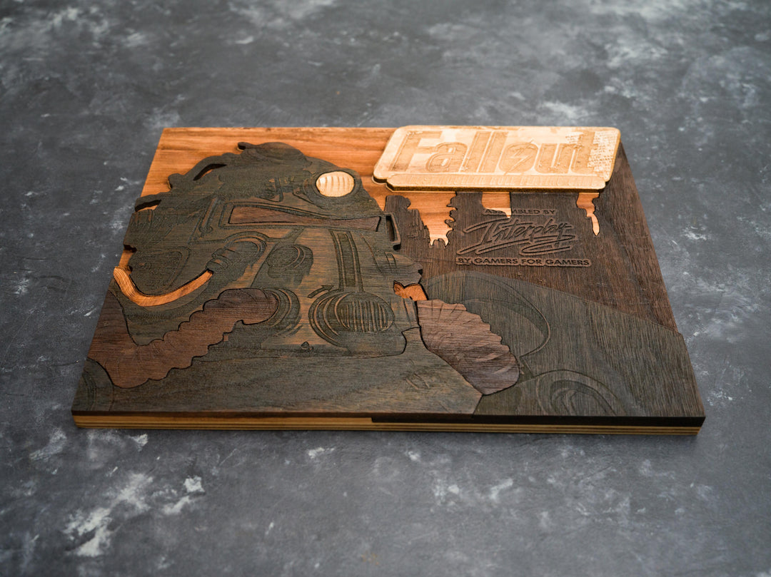 Wooden Fallout 1 PC Game Art Print