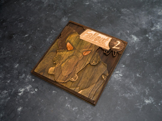 Wooden Fallout 2 PC Game Art Print