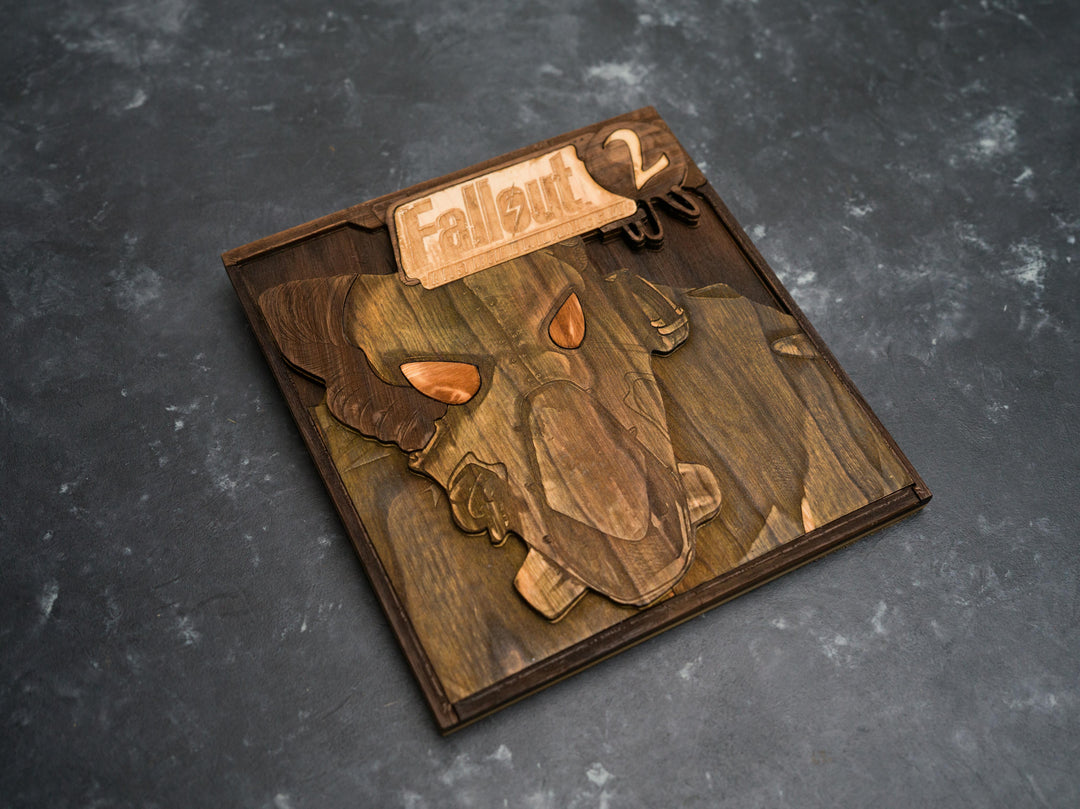 Wooden Fallout 2 PC Game Art Print