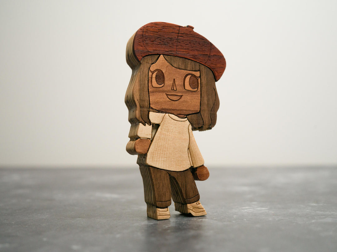 Wooden version of your Animal Crossing character!