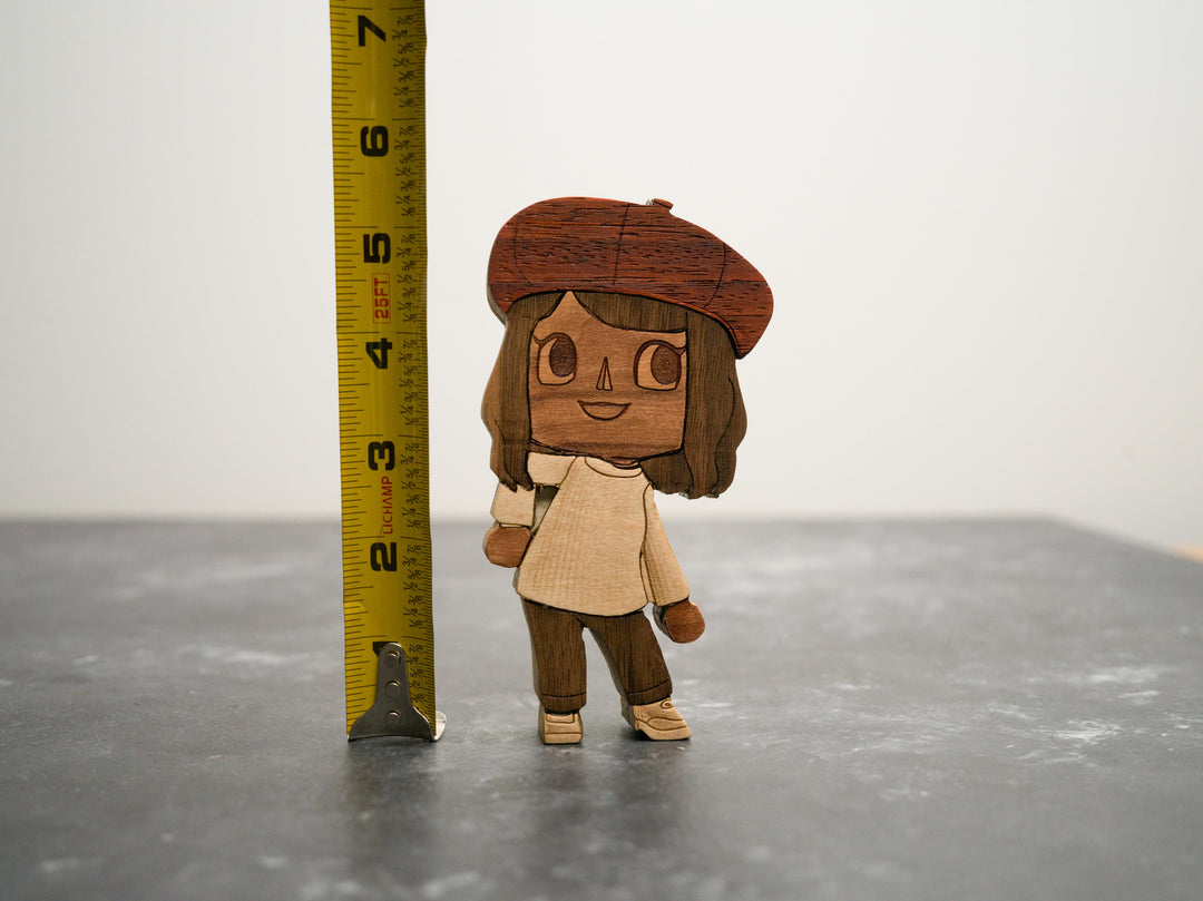 Wooden version of your Animal Crossing character!