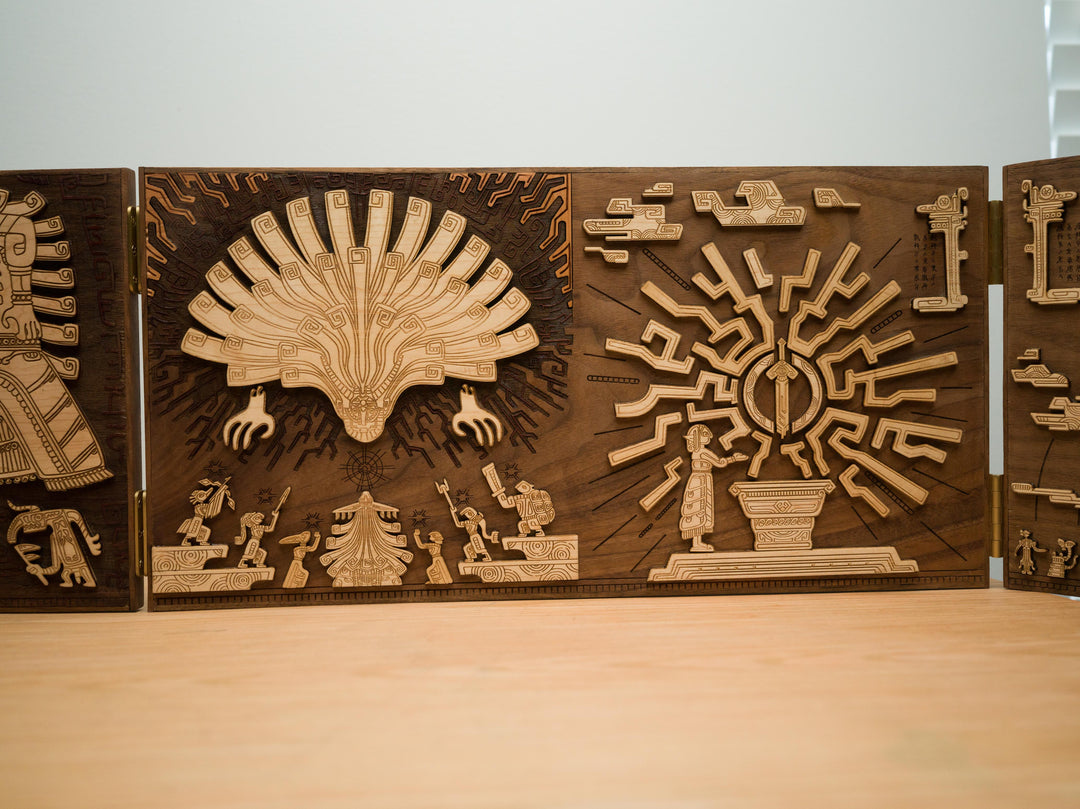 Wooden Zelda Tears of the Kingdom mural