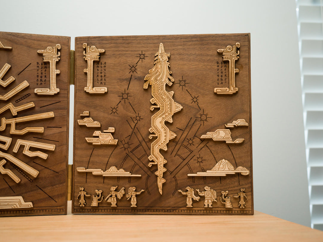 Wooden Zelda Tears of the Kingdom mural