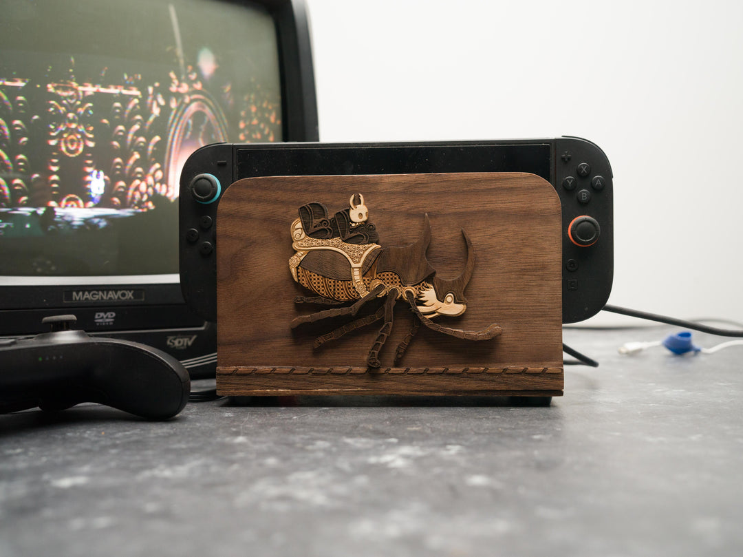 Wooden Henna / Mehndi Hollow Knight Nintendo Switch 2 Dock Sleeve