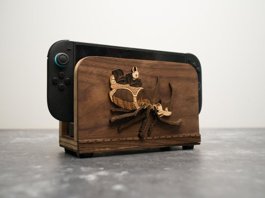 Wooden Henna / Mehndi Hollow Knight Nintendo Switch 2 Dock Sleeve