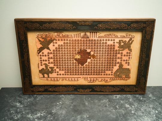 Wooden / Leather Zelda Breath of the Wild tapestry