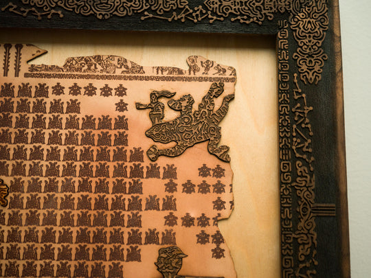 Wooden / Leather Zelda Breath of the Wild tapestry