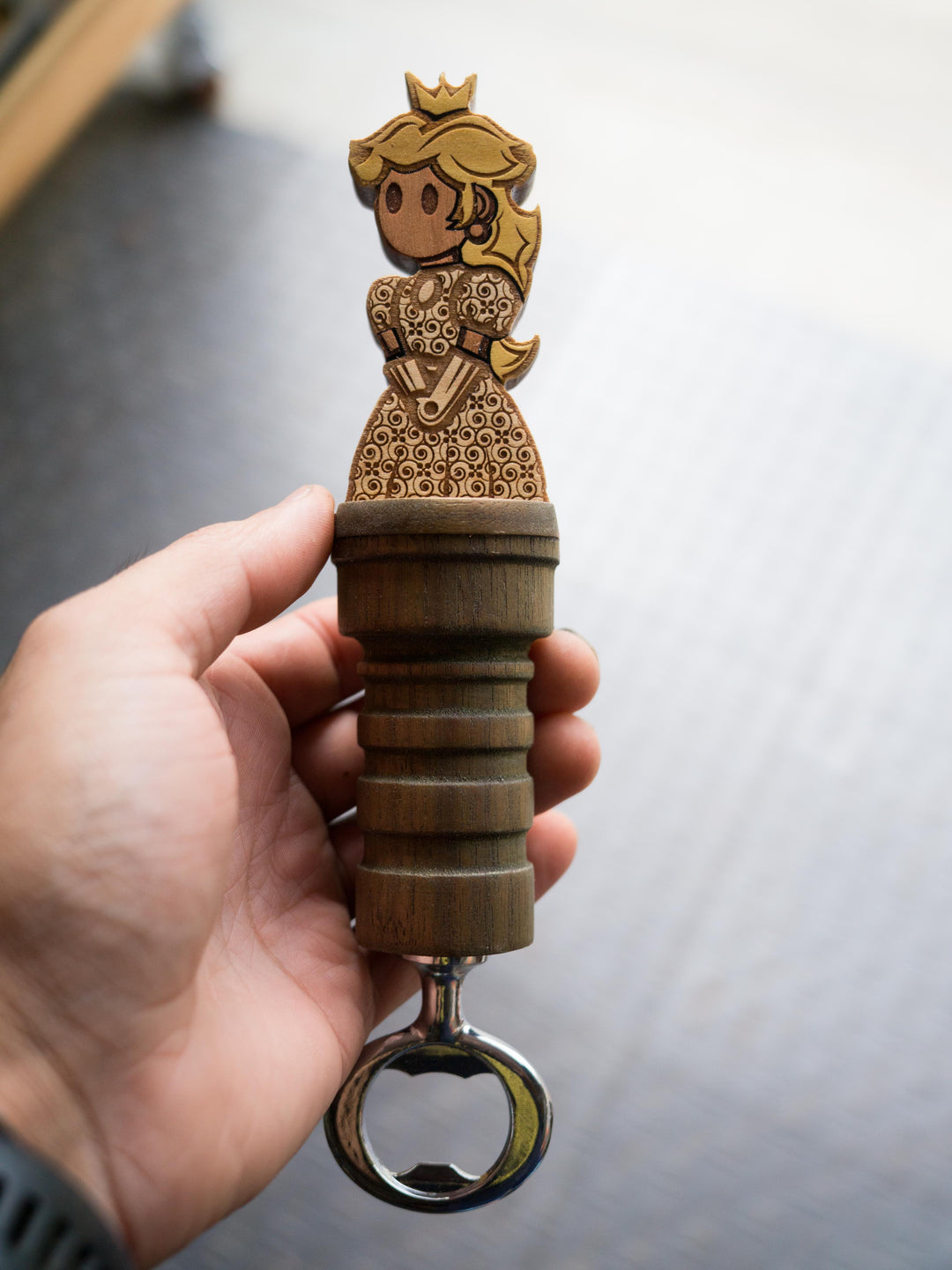 Wooden Mario Bros Henna Bottle openers