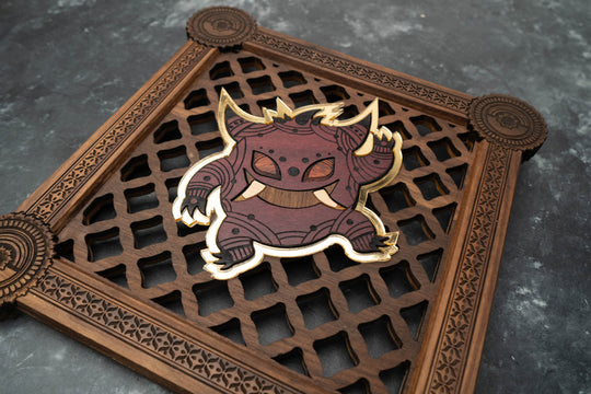 Wooden Henna / Mehndi Gengar Pokemon Print