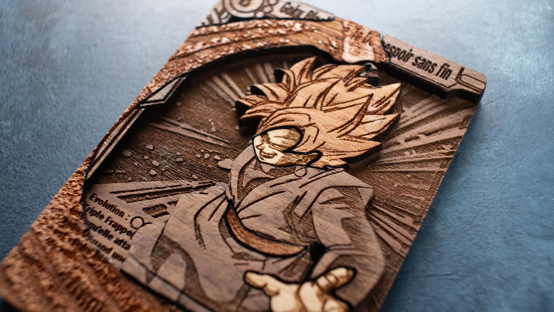 Custom Wooden Dragonball Z Super / DBZ Super Cards + Stand