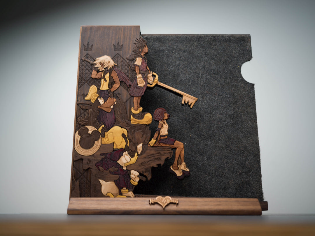 Wooden Kingdom Hearts Vinyl Sleeve