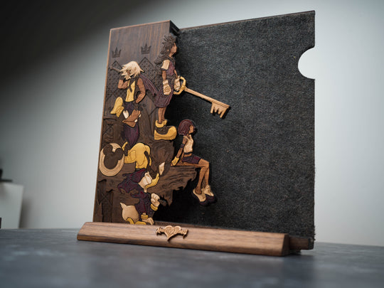 Wooden Kingdom Hearts Vinyl Sleeve