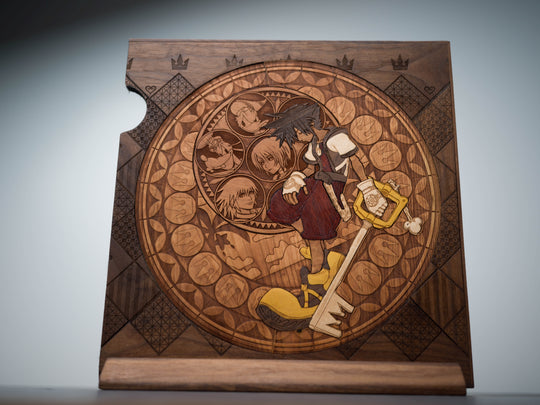 Wooden Kingdom Hearts Vinyl Sleeve
