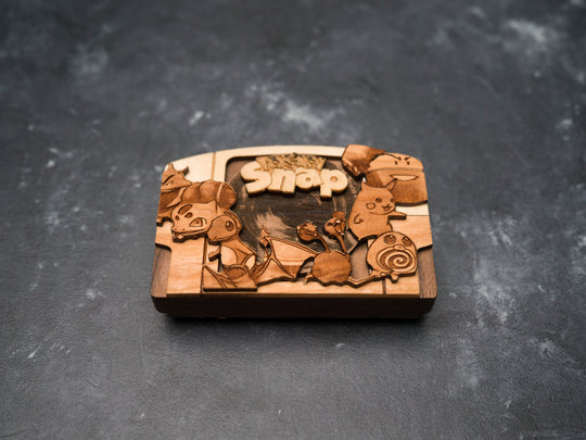 Wooden Pokemon Snap replica / N64 Cartridge Replica