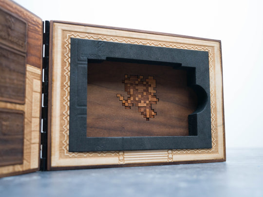 Wooden Zelda Link to the Past SNES Cartridge holder