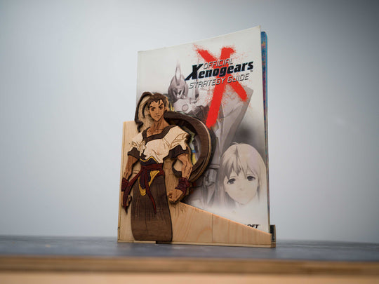 Wooden Xenogears guide holder (Guide not included)