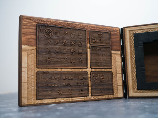 Wooden Zelda Link to the Past SNES Cartridge holder