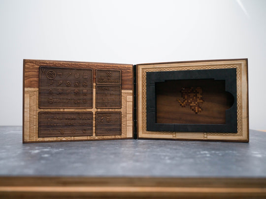 Wooden Zelda Link to the Past SNES Cartridge holder