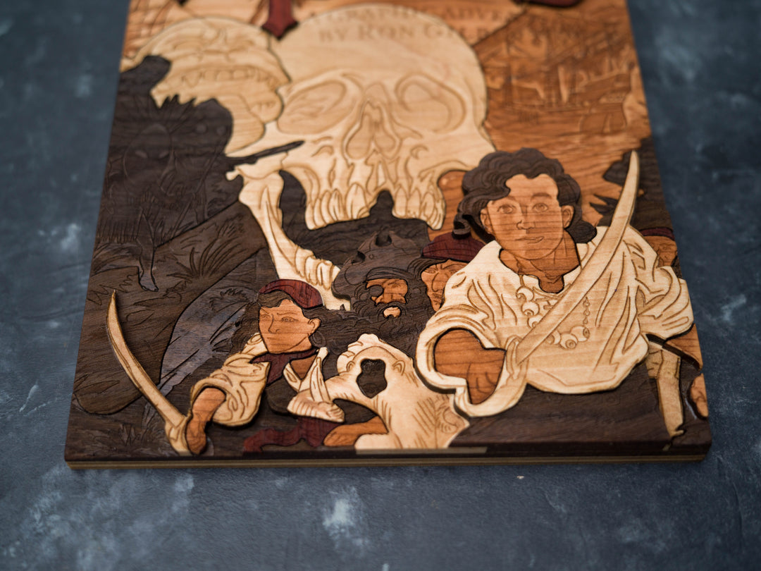 Wooden The Curse of Monkey Island PC Game print replica