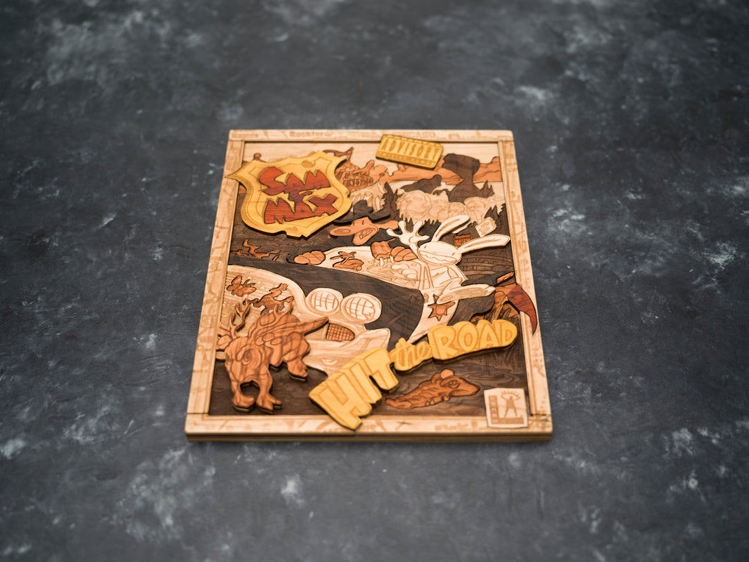 Wooden Sam and Max Hit the Road PC Game print replica