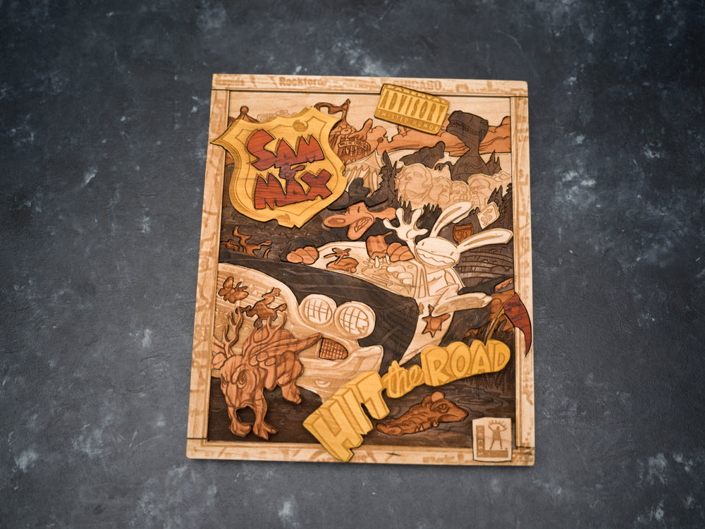 Wooden Sam and Max Hit the Road PC Game print replica