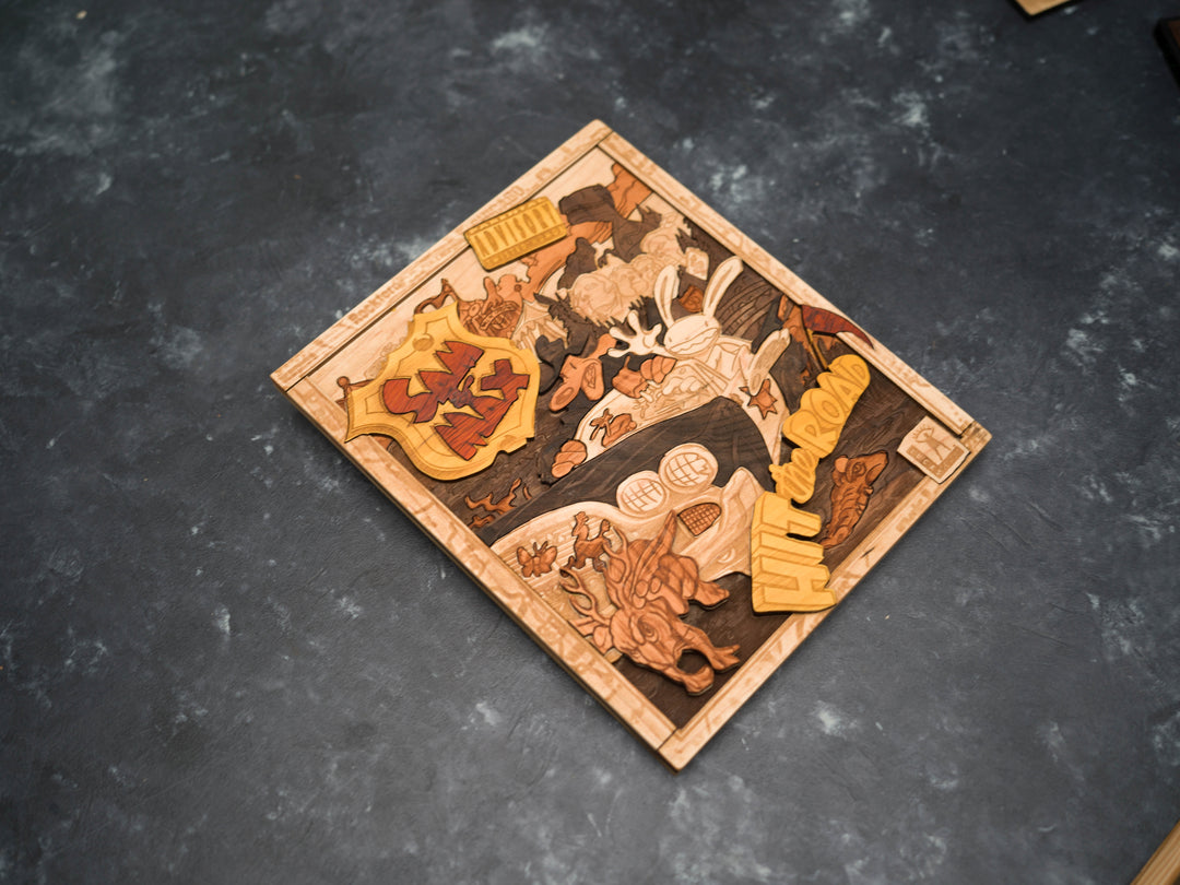 Wooden Sam and Max Hit the Road PC Game print replica