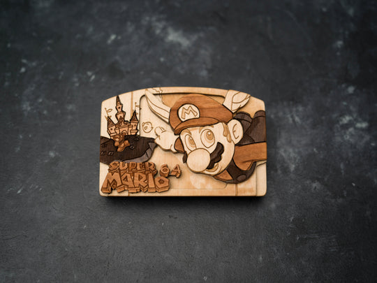 Wooden Mario 64 replica / N64 Cartridge Replica