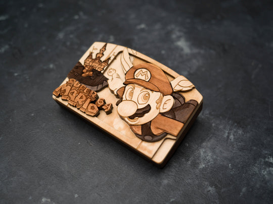 Wooden Mario 64 replica / N64 Cartridge Replica