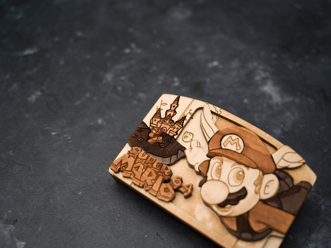 Wooden Mario 64 replica / N64 Cartridge Replica