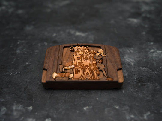 Wooden Conker's Bad Fur Day Nintendo 64 / N64 Cartridge Replica