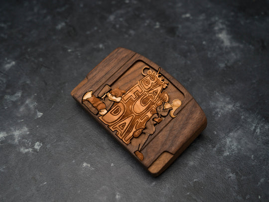 Wooden Conker's Bad Fur Day Nintendo 64 / N64 Cartridge Replica