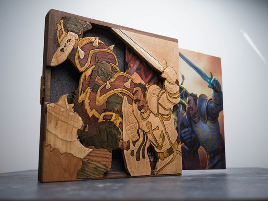 Wooden World of Warcraft Vinyl Sleeve