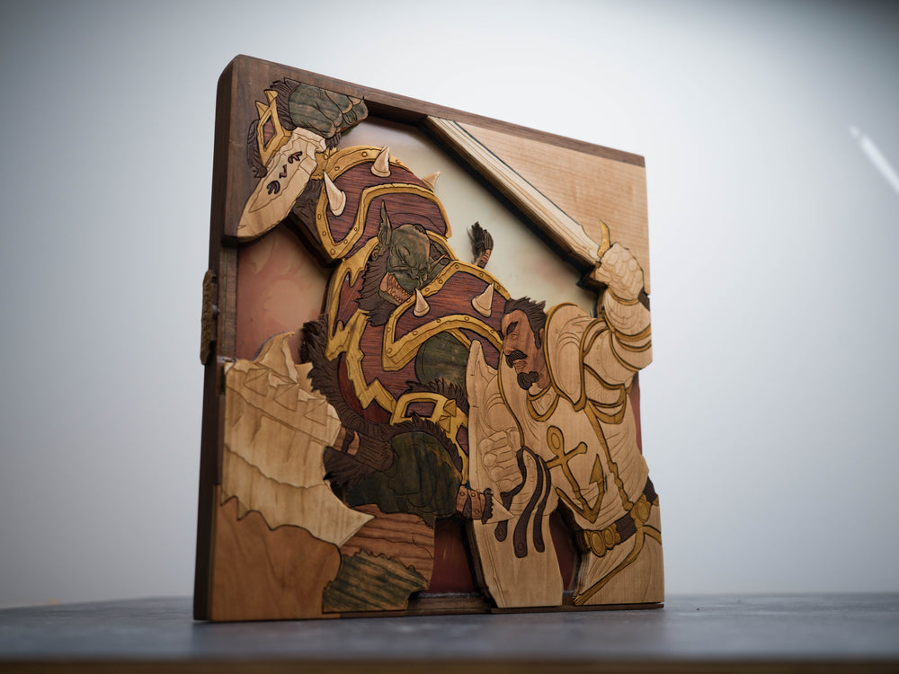 Wooden World of Warcraft Vinyl Sleeve