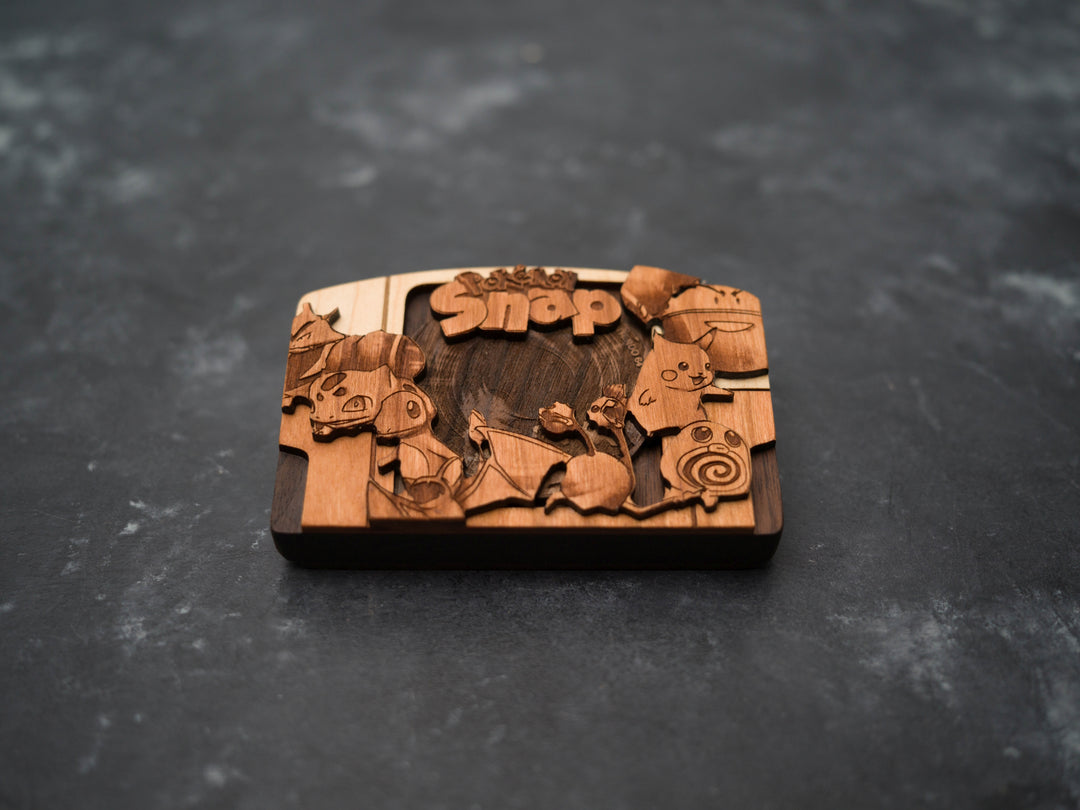 Wooden Pokemon Snap replica / N64 Cartridge Replica