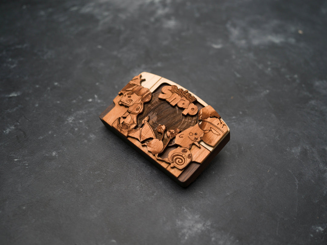 Wooden Pokemon Snap replica / N64 Cartridge Replica