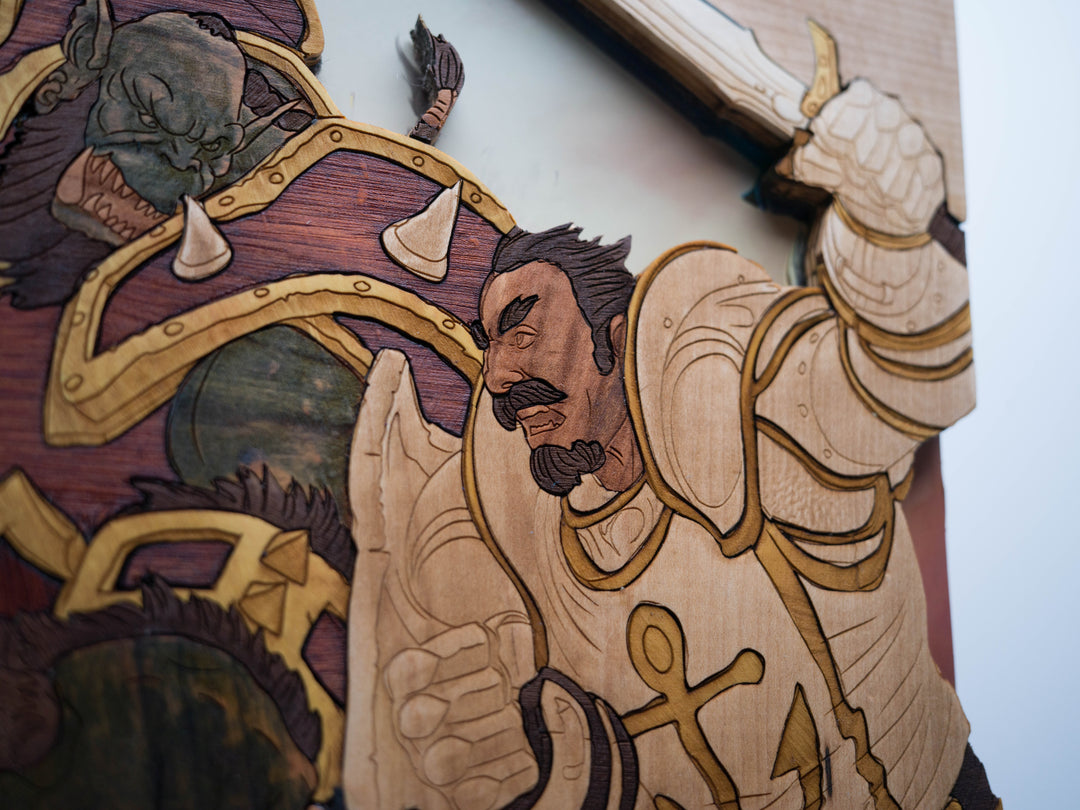 Wooden World of Warcraft Vinyl Sleeve