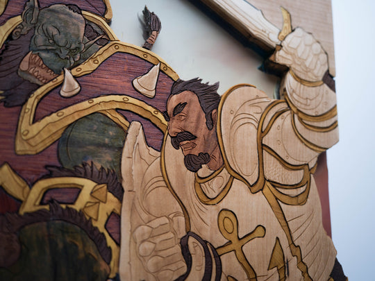 Wooden World of Warcraft Vinyl Sleeve