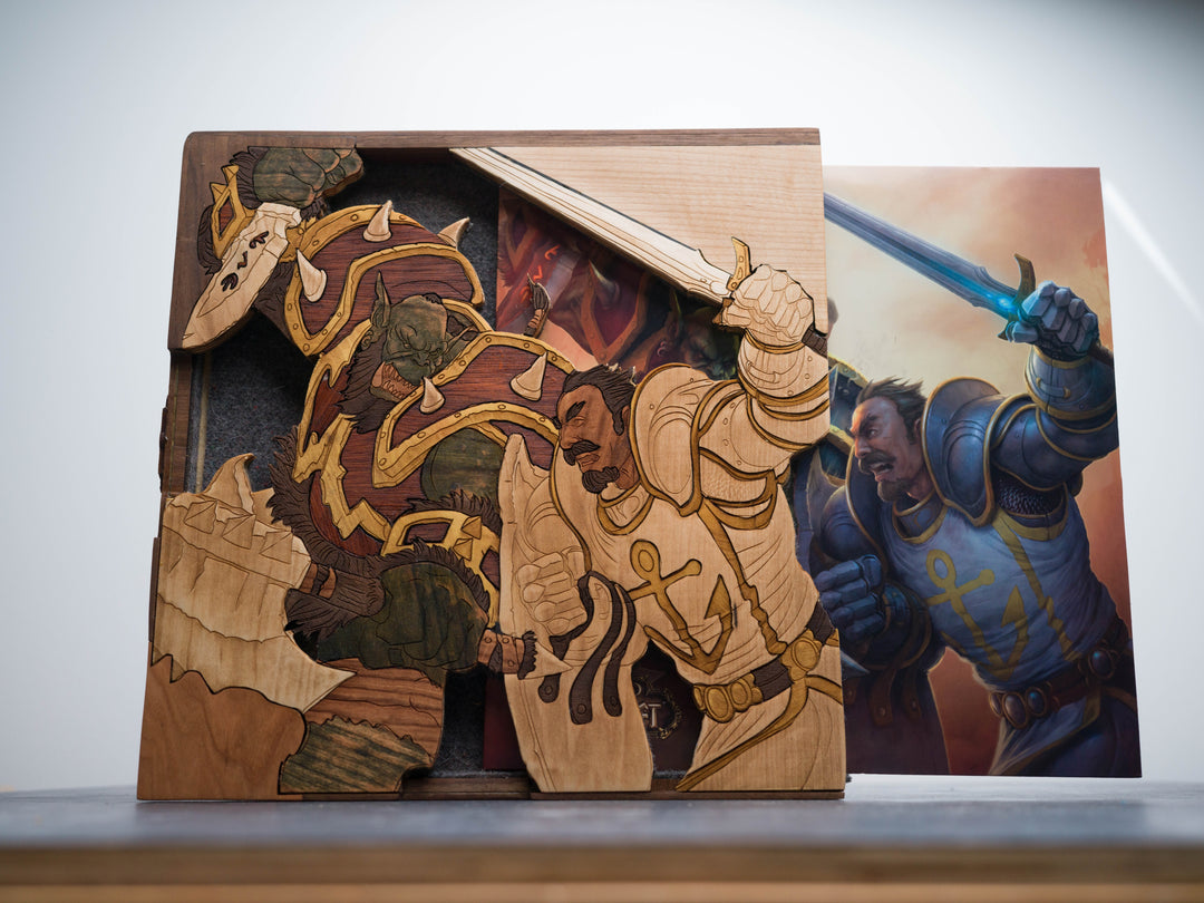 Wooden World of Warcraft Vinyl Sleeve