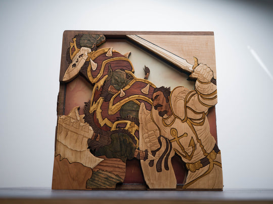 Wooden World of Warcraft Vinyl Sleeve