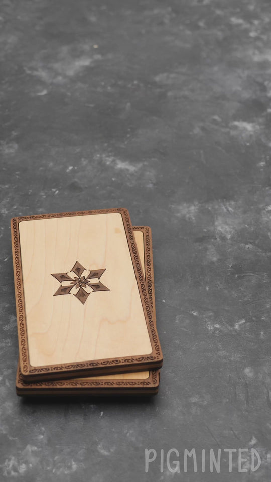 Wooden Genshin Impact card