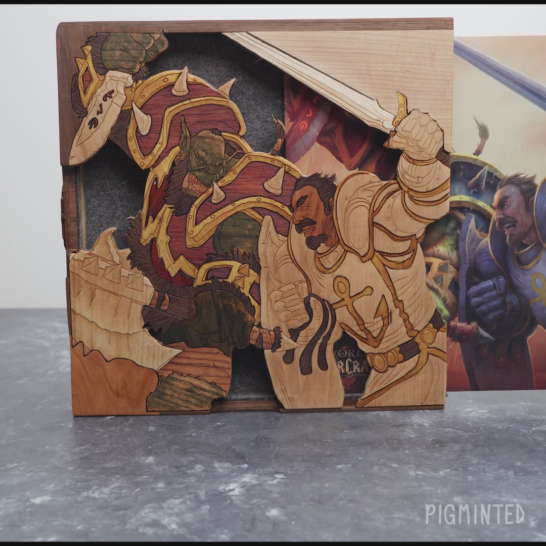 Wooden World of Warcraft Vinyl Sleeve