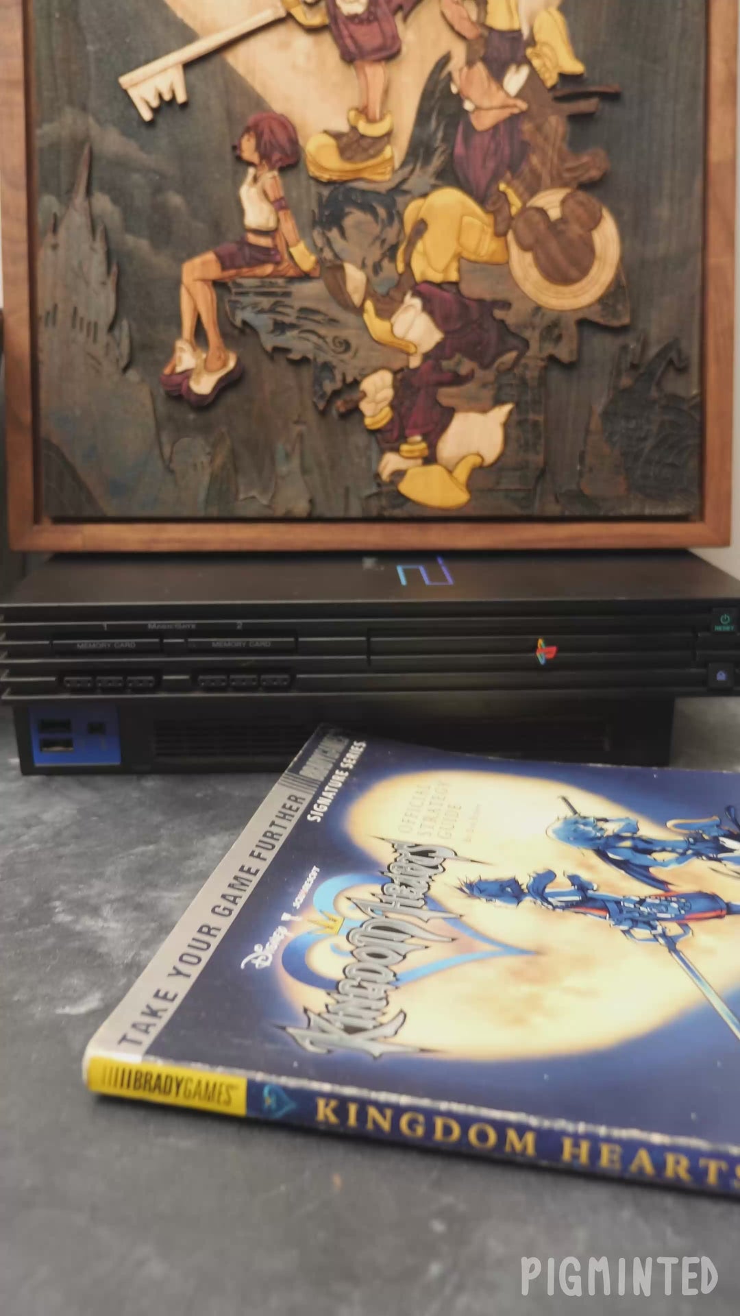 Wooden Kingdom Hearts Poster Print