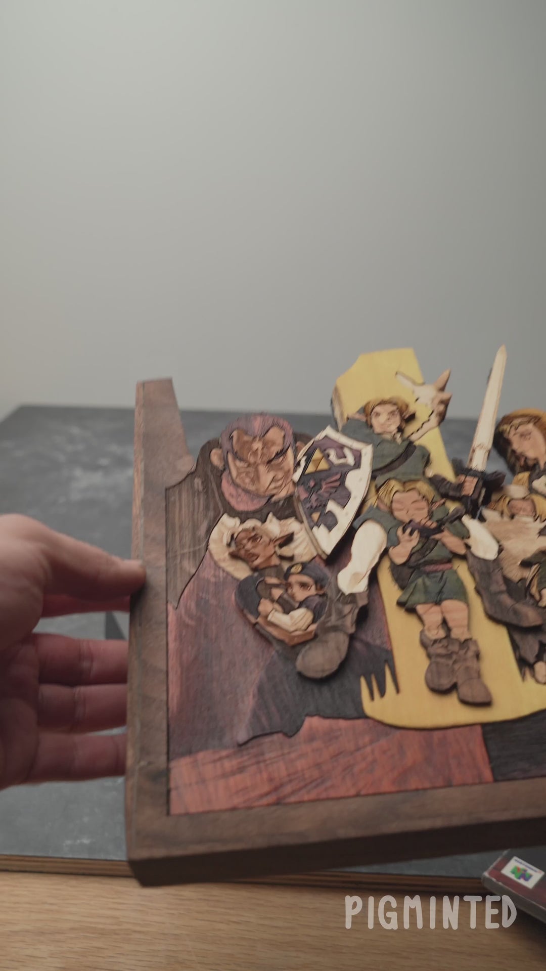 Wooden  Zelda Ocarina of Time guide holder
