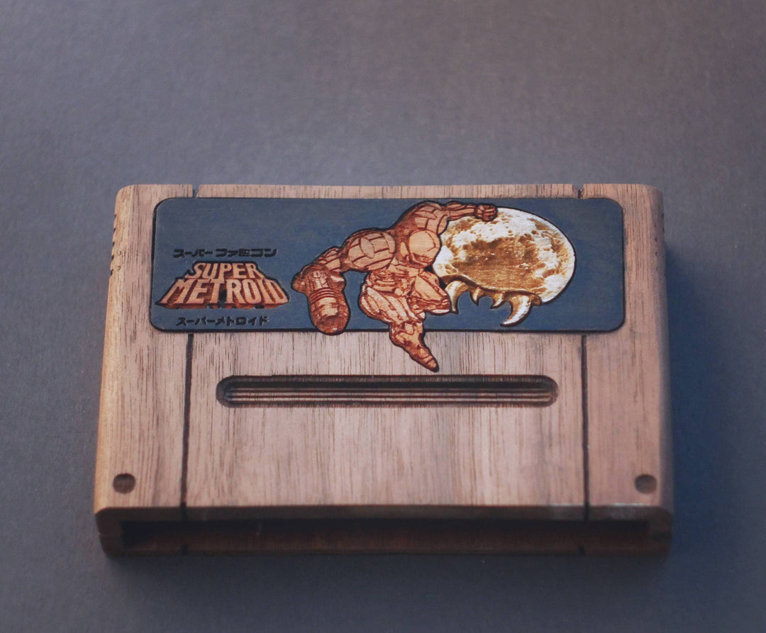 Custom wooden Super Nintendo / SNES Cartridge